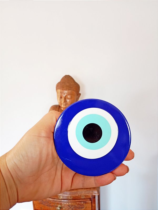 Porta Copos Olho Grego Porcelana