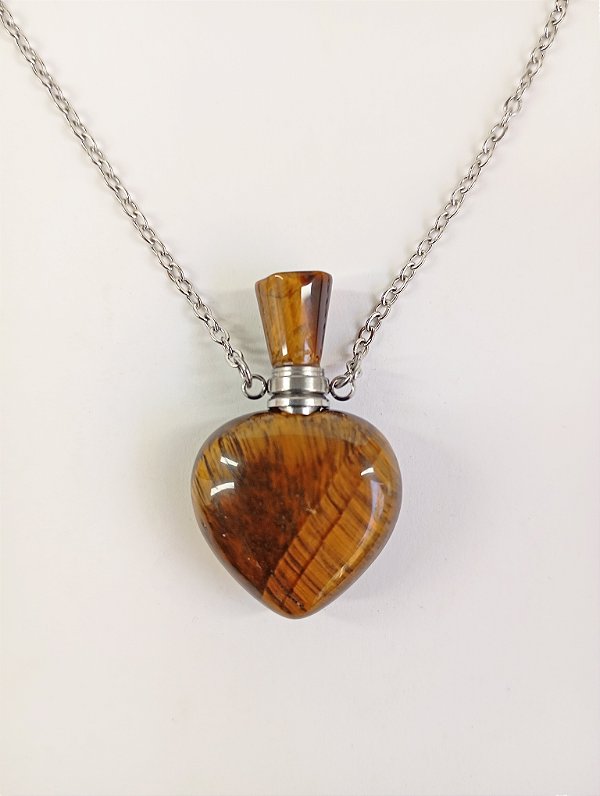 Colar Difusor Pessoal em Pedra Olho de Tigre