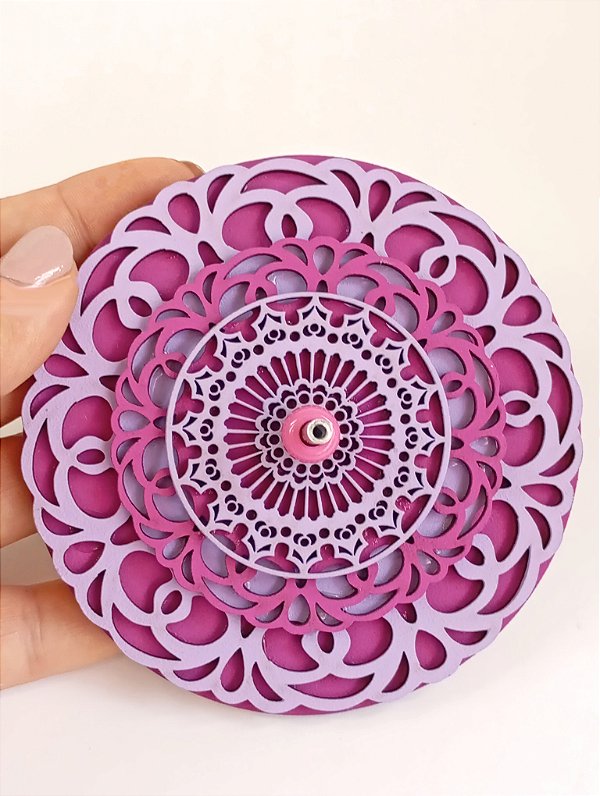 Incensário Mandala Taj - Lilás