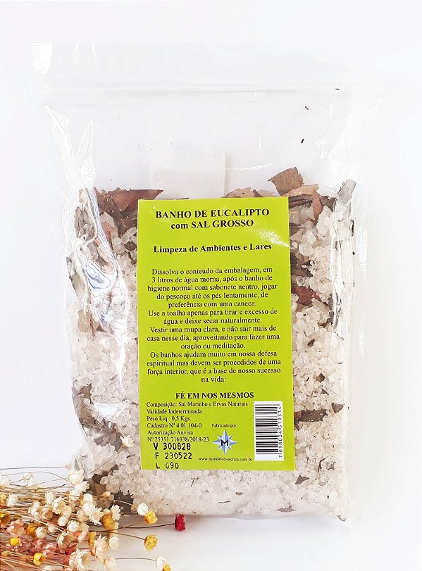 Banho Eucalipto com Sal Grosso