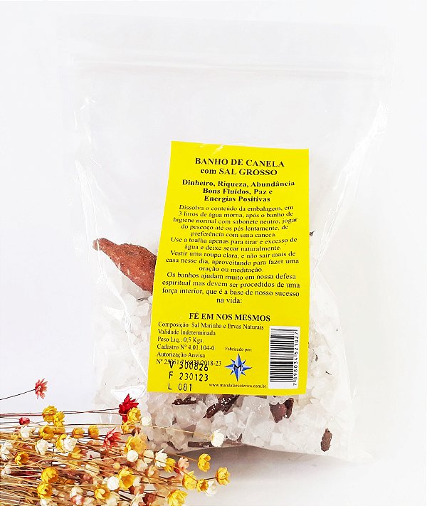 Banho de Canela com Sal Grosso