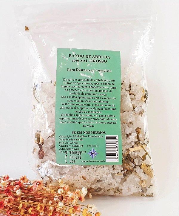 Banho de Arruda com Sal Grosso