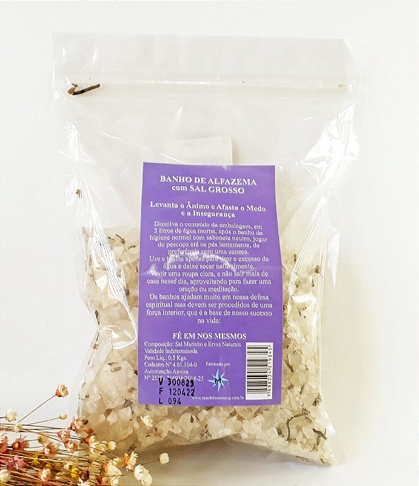 Banho de Alfazema com Sal Grosso