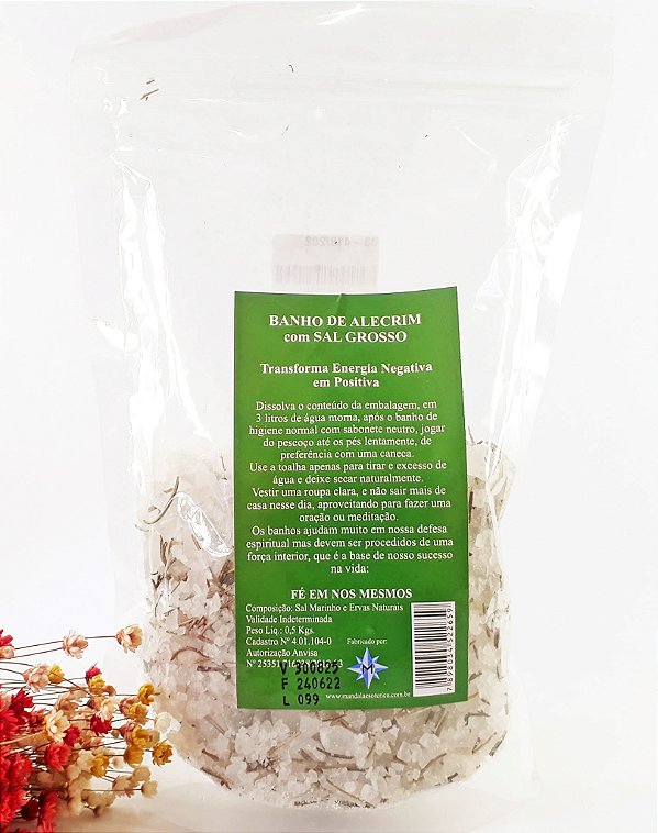 Banho de Alecrim com Sal Grosso