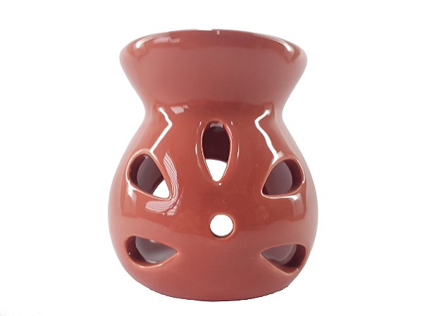 Aromatizador em Cerâmica Flores - Terracota