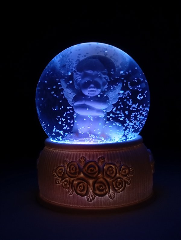 Globo de Neve com Anjo Luminoso