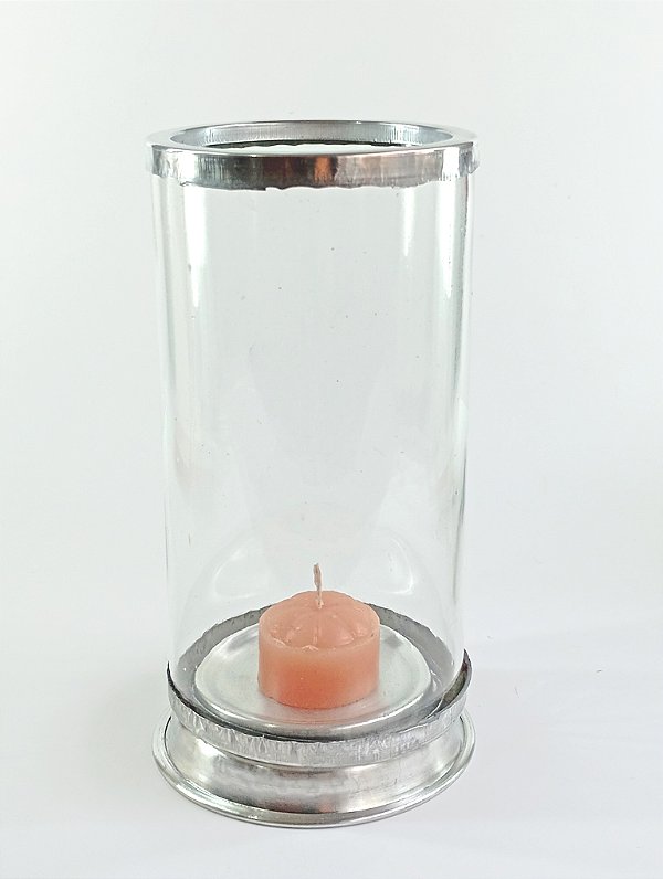 Castiçal ou Porta Velas de Vidro Incolor