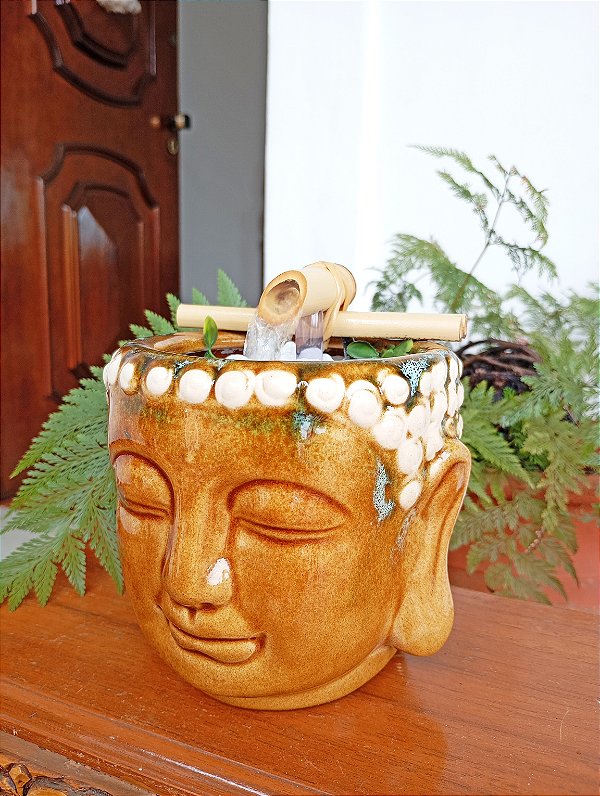 Fonte de Água para Decoração Buda
