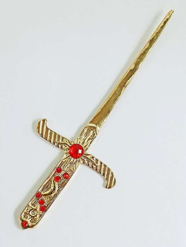 Punhal Athame Cigano Dourado