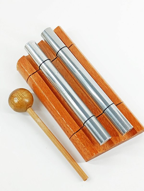 Sino Pin Duplo em Madeira