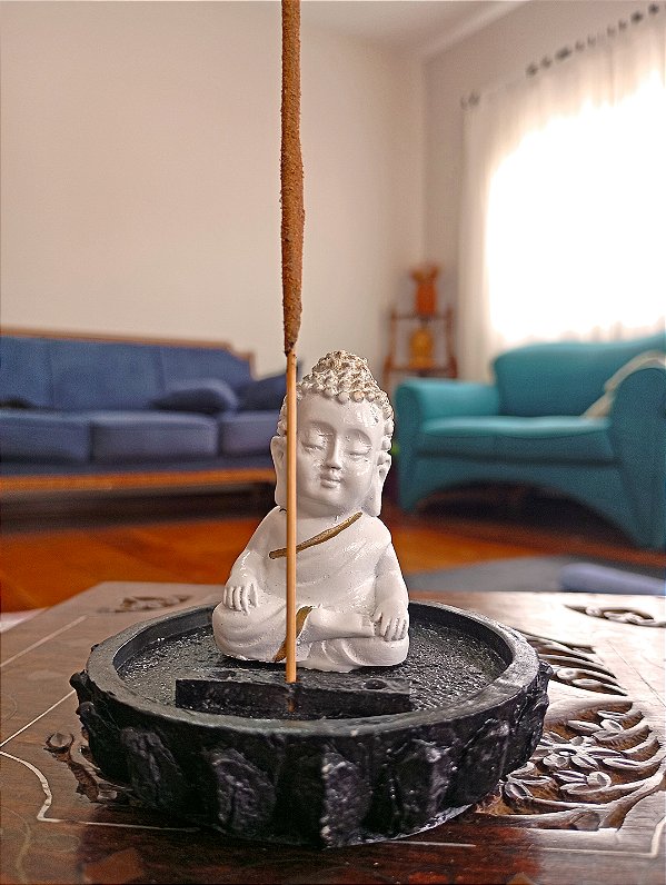 Incensário Buda Zen - Meditando