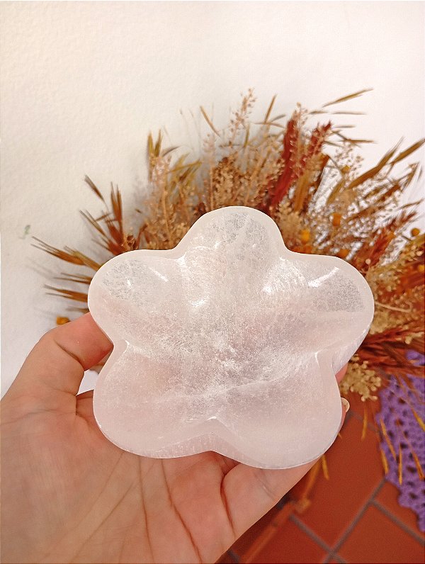 Tigela ou Bowl de Selenita - Flor