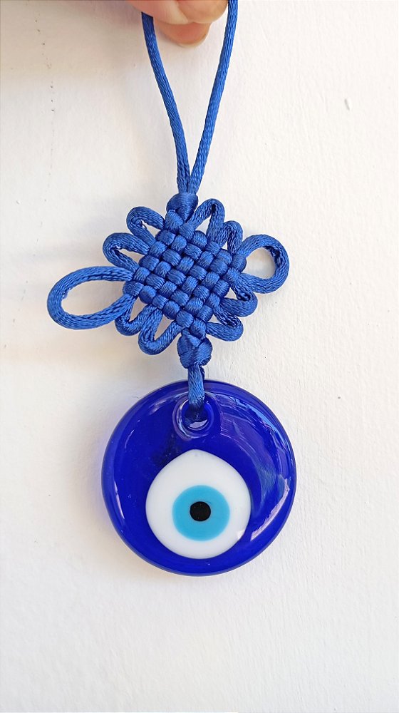 Enfeite Olho Grego com Trançado - P