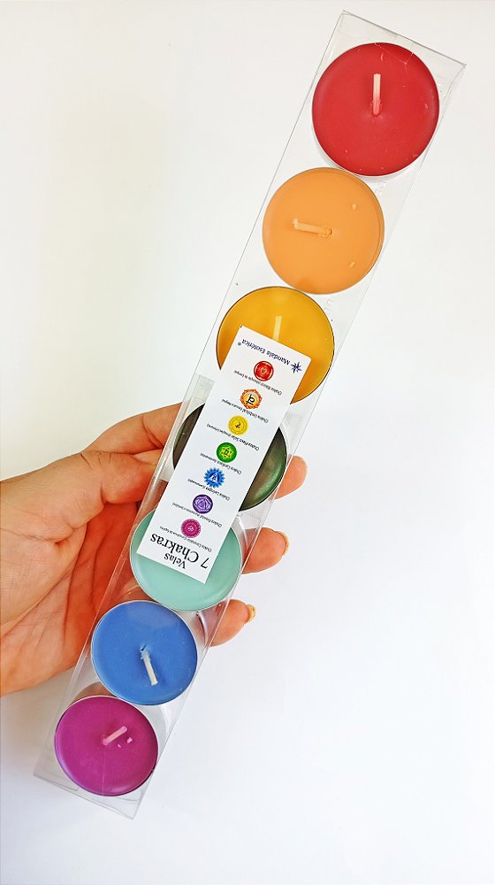Kit Velas dos 7 Chakras