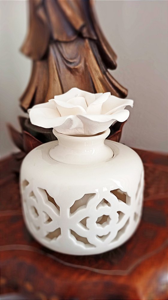 Aromatizador Cerâmica Flor
