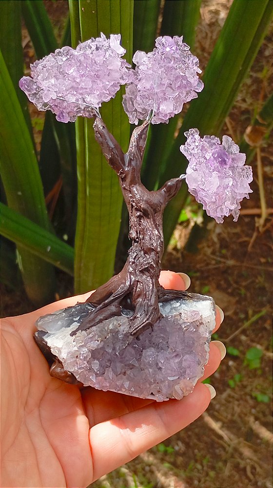 Árvore da Vida em Pedra Ametista