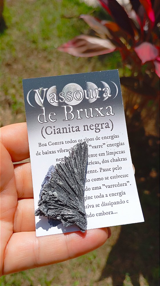 Cianita Negra - Vassoura de Bruxa