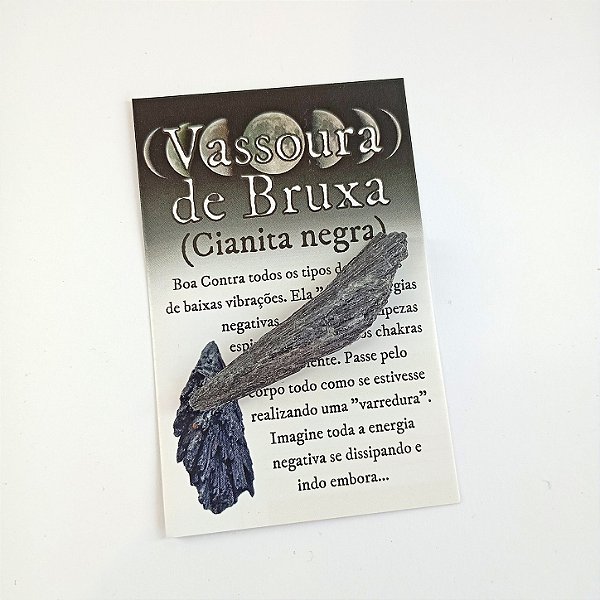 Cianita Negra - Vassoura de Bruxa