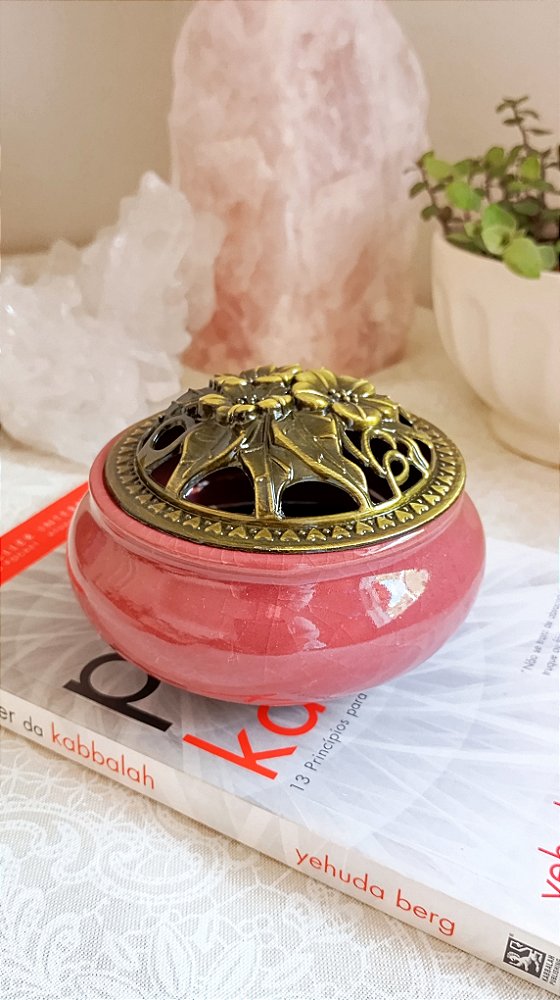 Turíbulo Incensário de Porcelana Terracota