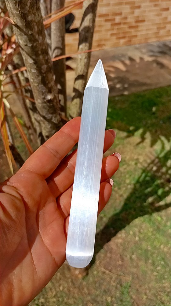 Bastão / Lápis de Selenita Polido