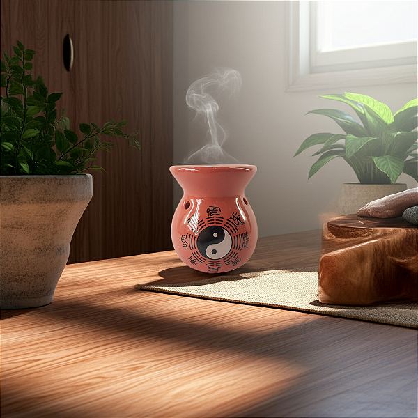 Aromatizador de Ambiente - Baguá Yin & Yang - Terracota