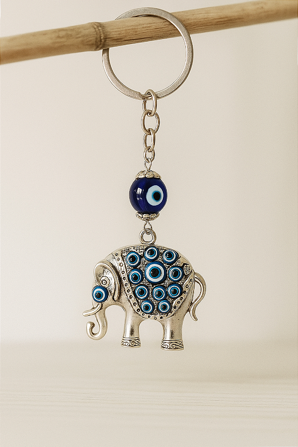Chaveiro Elefante com Olho Grego
