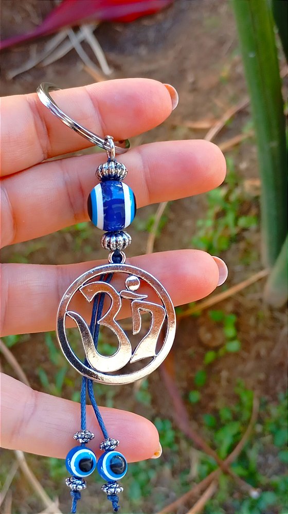 Chaveiro OM com Olho Grego