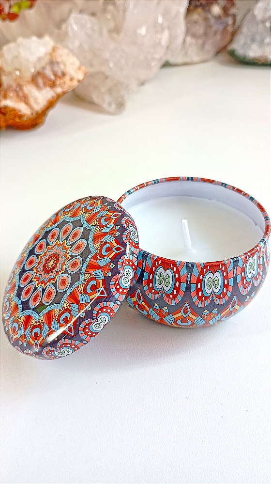 Vela Aromática na Lata - Mandala