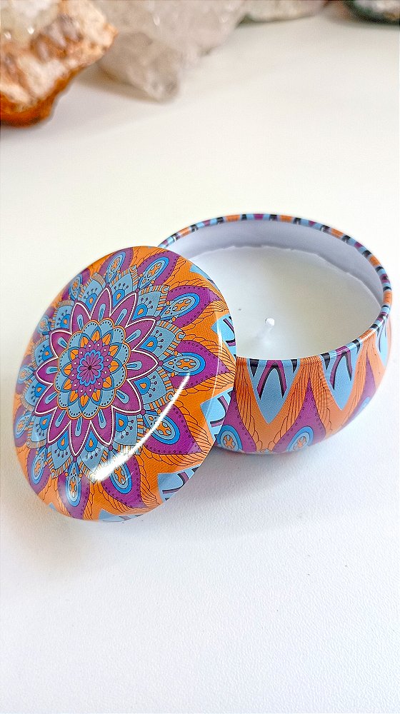 Vela Aromática na Lata - Mandala