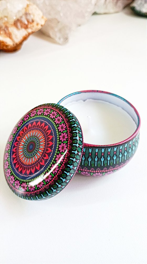 Vela Aromática na Lata - Mandala