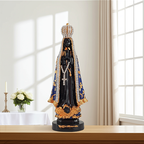 Nossa Senhora Aparecida com Manto Decorado