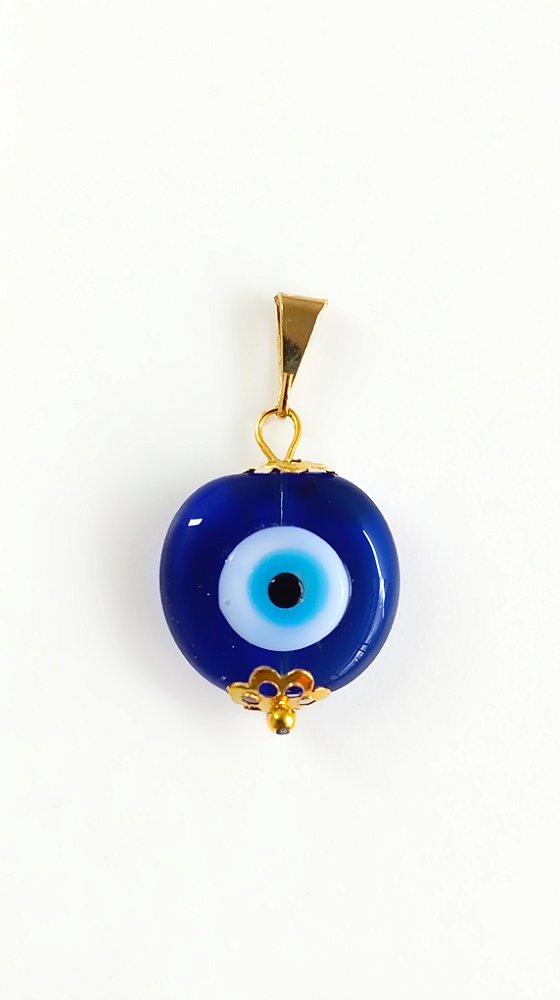 Pingente Olho Grego Achatado