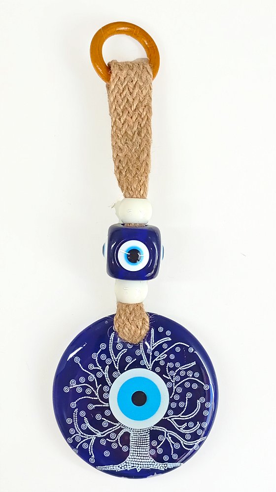 Enfeite Olho Grego com Árvore da Vida