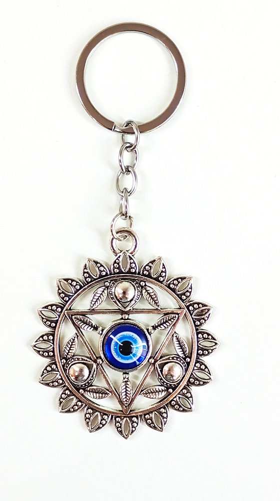 Chaveiro Olho Grego Mandala Flor