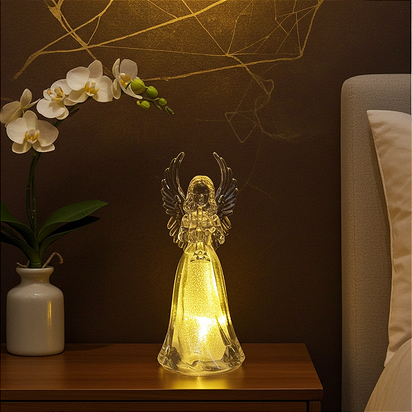 Anjo da Guarda com Luz de LED