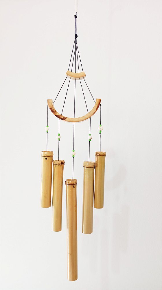 Sino dos Ventos Harpa em Bambu Natural