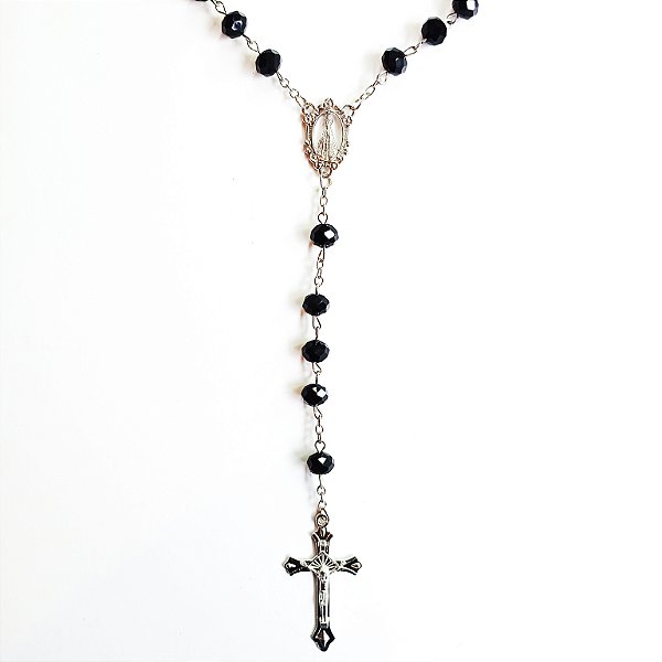 Terço Medalha Nossa Sra. Aparecida Preto