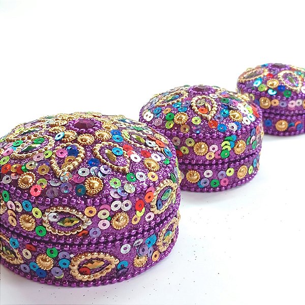 Latas Decorativas Roxa