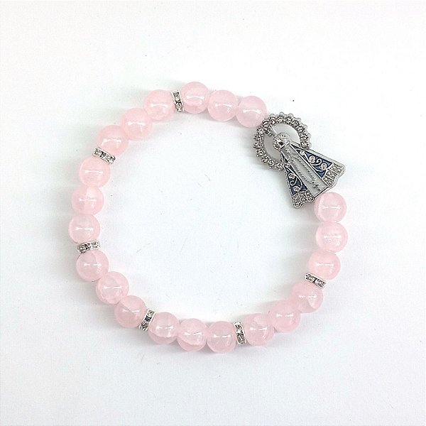Pulseira Nossa Senhora Aparecida Rosa
