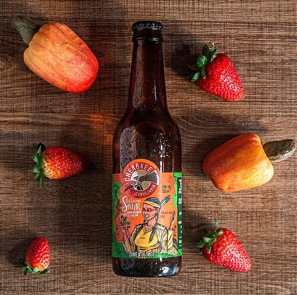 Cerveja Cherokee Catharina Sour Morango e Caju 355 ml