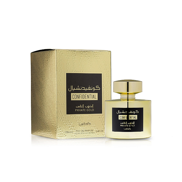 Perfume Lattafa Confidential Private Gold EDP Unissex 100ml