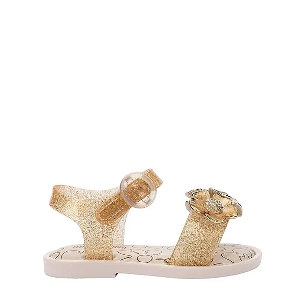MINI MELISSA MAR SANDAL FLOWER CHROME 38164