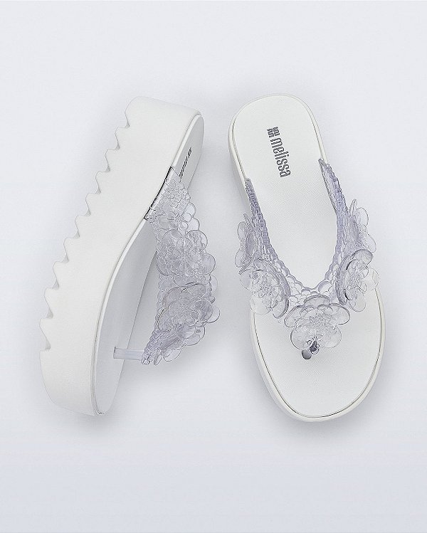 MELISSA THONG PLATFORM GARDEN FLOW 38212