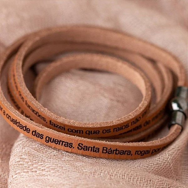 Pulseira Feminina Santa Bárbara- 4 voltas