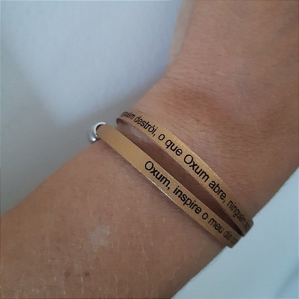 Pulseira Feminina Oxum - 2 voltas