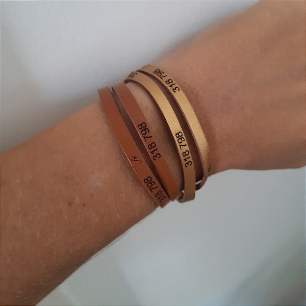 Pulseira Feminina Sequências Numéricas  318 798 - 2 voltas