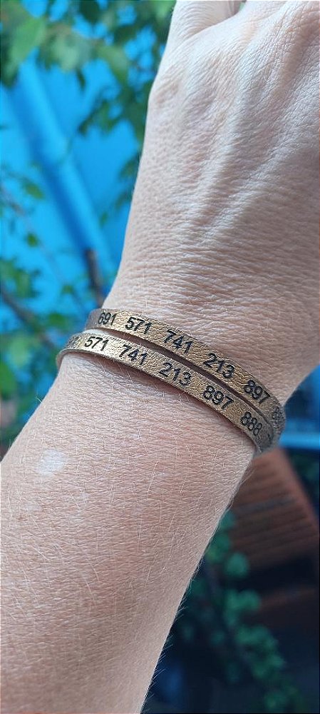 Pulseira Feminina Sequências Numéricas mix 2 -2 voltas