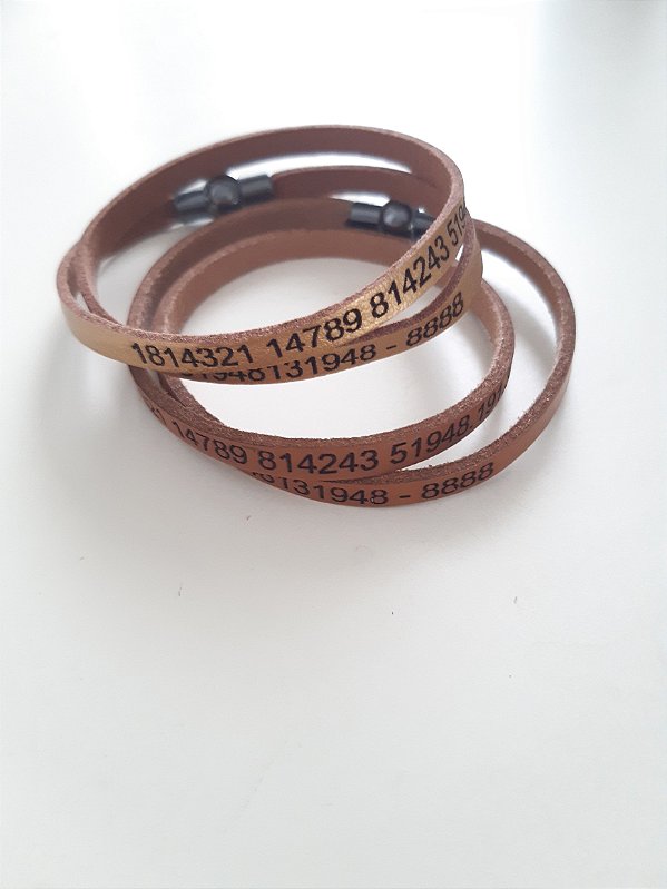 Pulseira Feminina Sequências Numéricas 181 4321 - 2 voltas