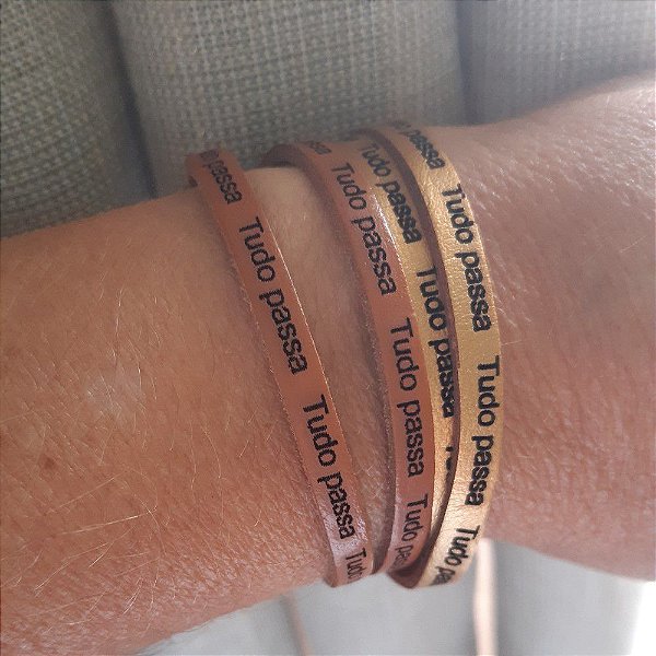 Pulseira Feminina Tudo Passa-2 voltas