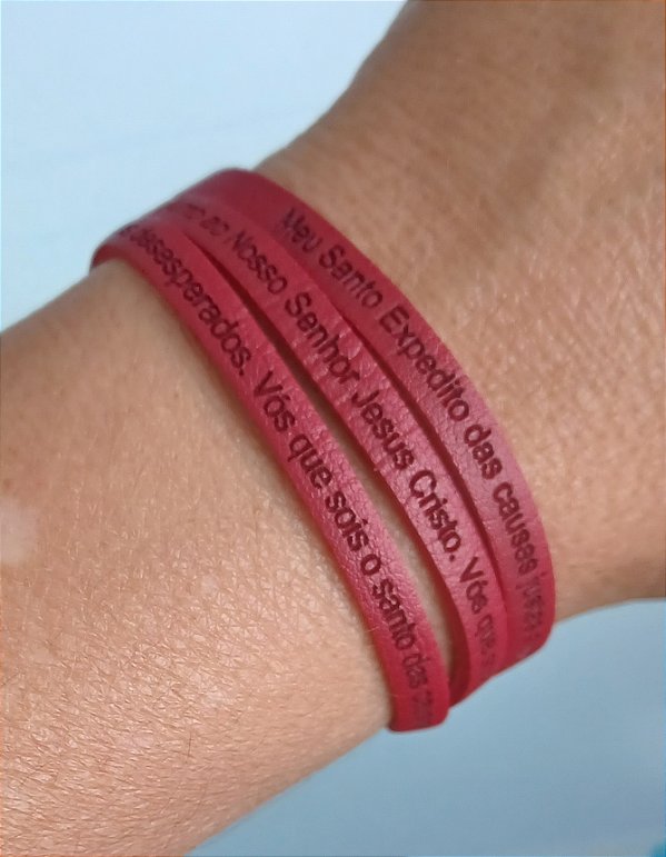 Pulseira Masculina Santo Expedito- 3 Voltas